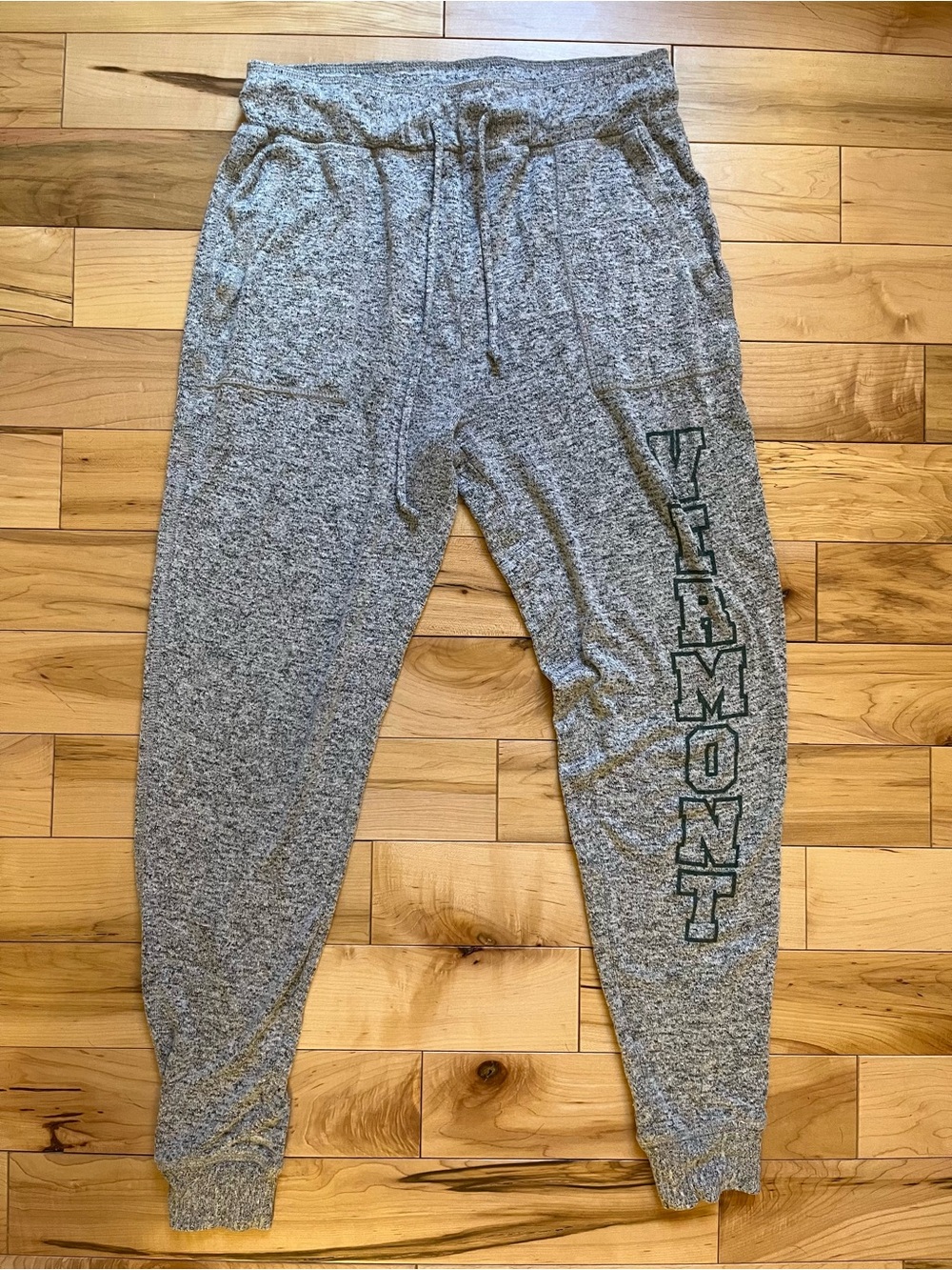 boxercraft Heather Gray Jogger Sweatpants with Vermont Side Print